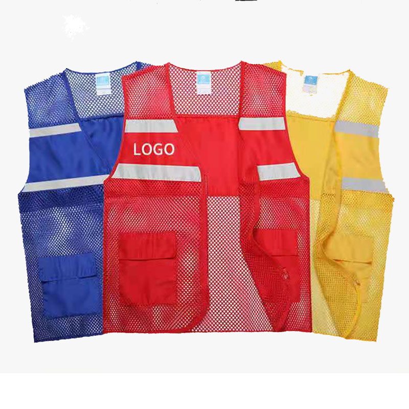 WV-008M Work Uniform Cycling Safety Vest Running High Visibility Gear