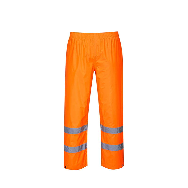 WP-002 Hi Vis Waterproof Rain Pants - Reflective, Lightweight, Durable Safety Workwear